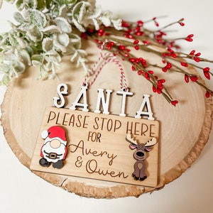 Santa Stop Here Ornament