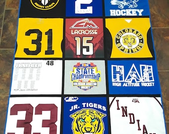 T-Shirt Quilts, Custom Handmade, Memory Blanket Made From Clothes, Personalized Keepsake Bedding, Sports Jersey Quilt, Toddler Clothes Quilt