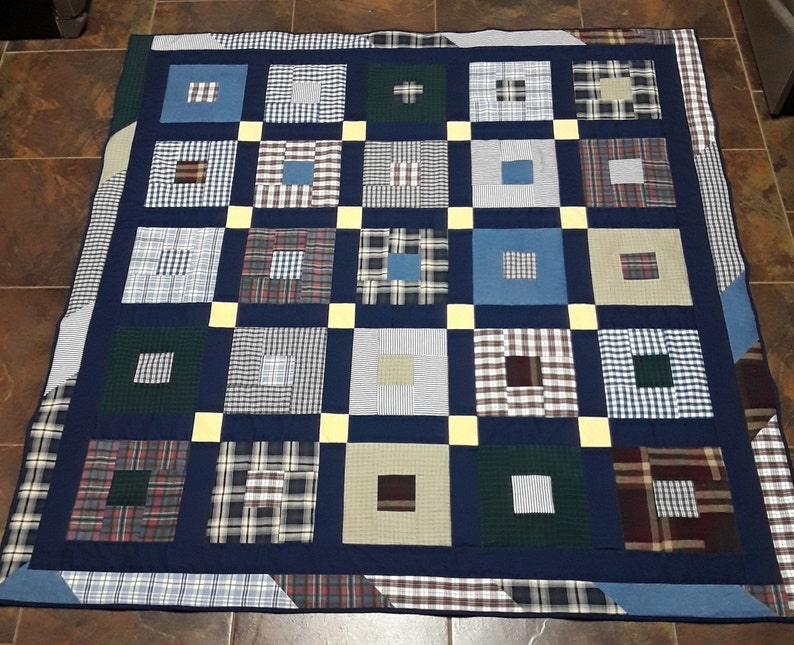 Quilt Made From Loved Ones Clothes Memory Blanket for Mom or Etsy
