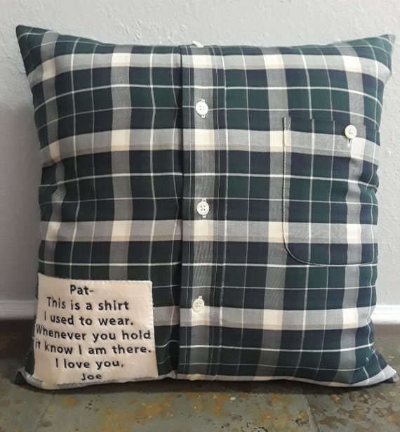 pillow made from shirt