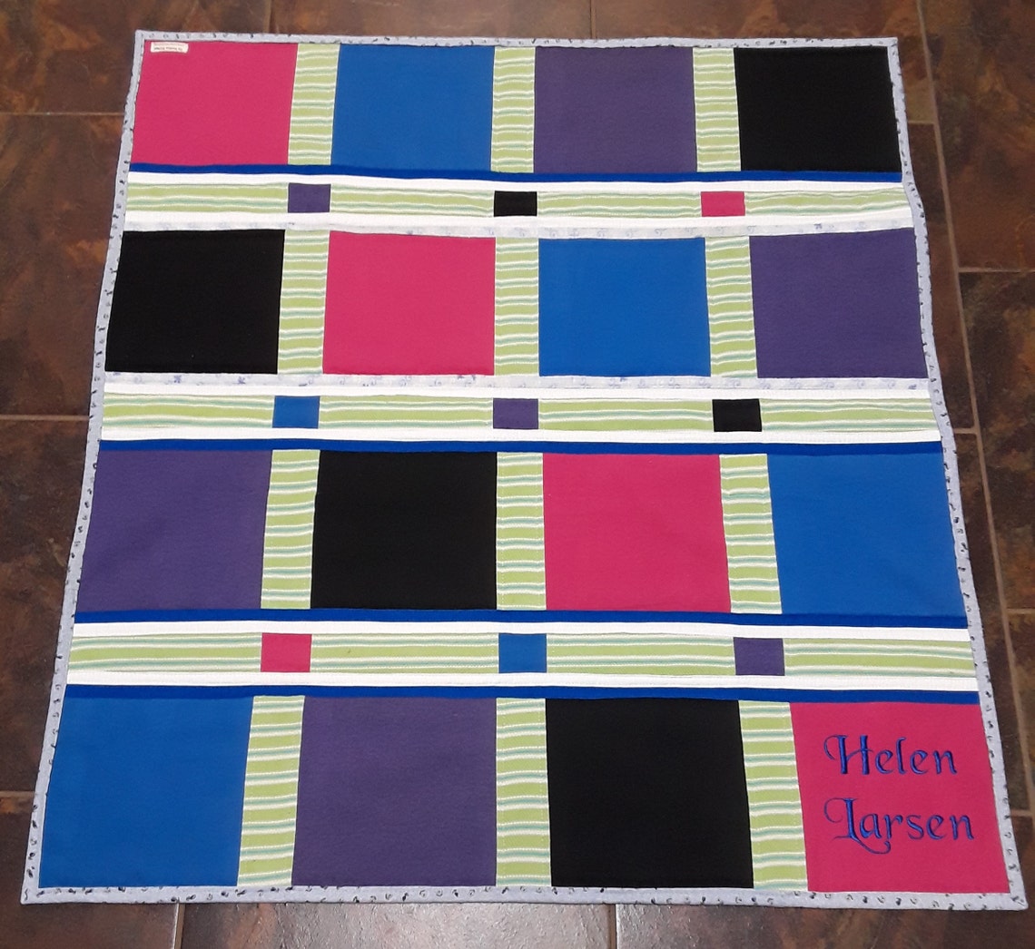Quilt Made From Loved Ones Clothes Memory Blanket for Mom or Etsy