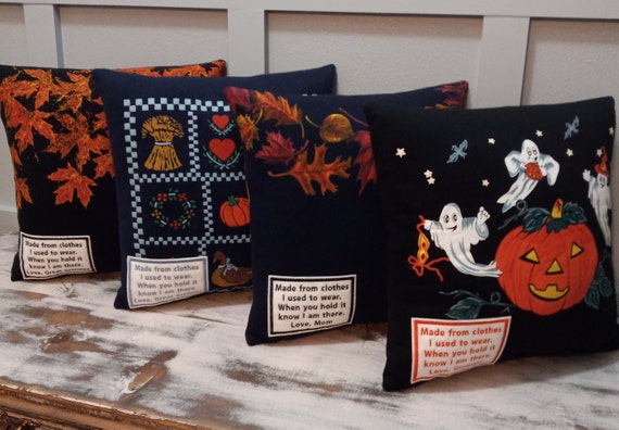 T-Shirt Pillow, Memory Pillow, Custom Pillow, Memory Patch, Old Shirts, Personal Gift, Throw Pillow, Handmade Pillow, Toss Pillow, Embrodier