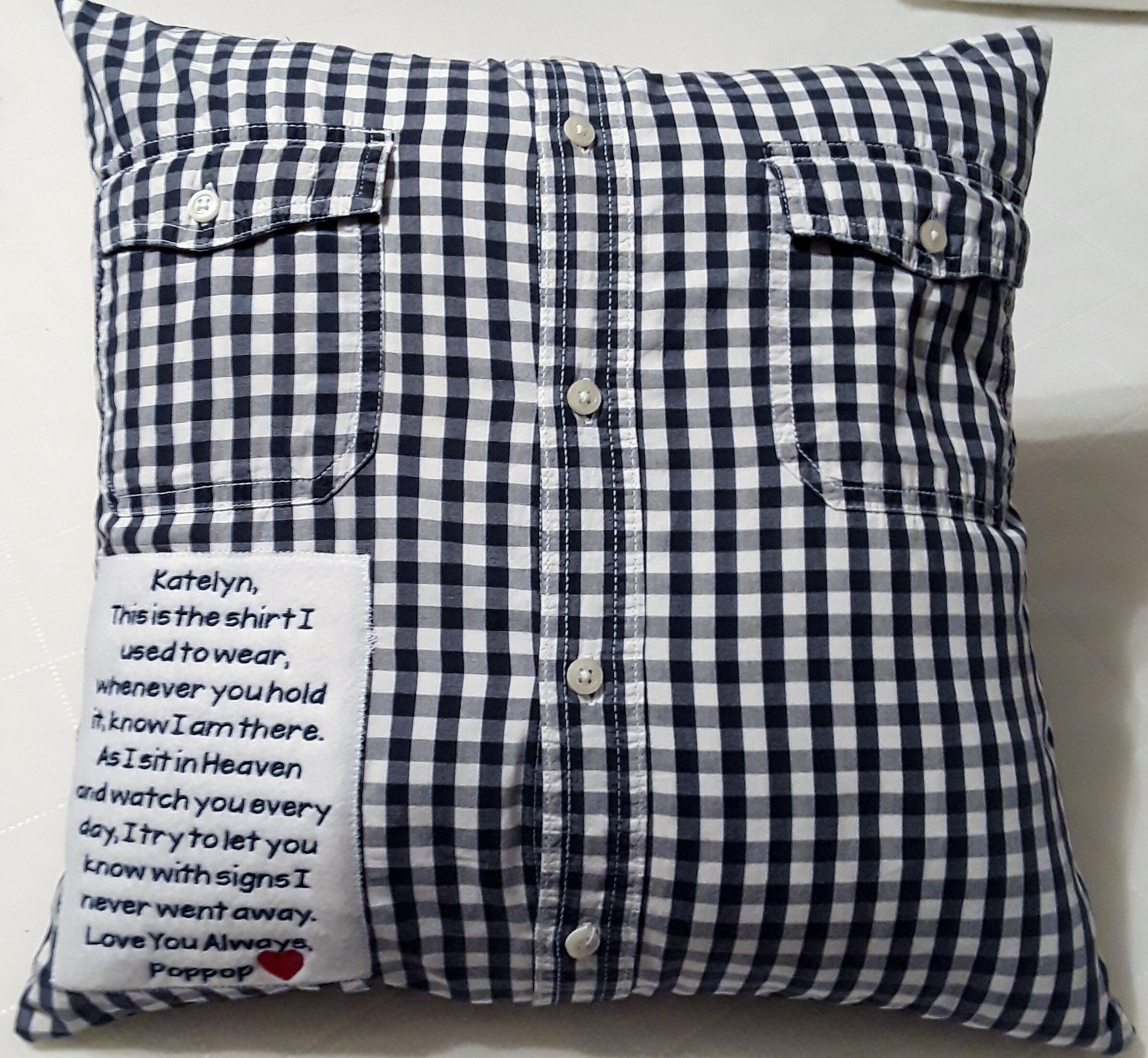 Custom Pillows Made From Shirts Button Up Shirt Pillows In Etsy