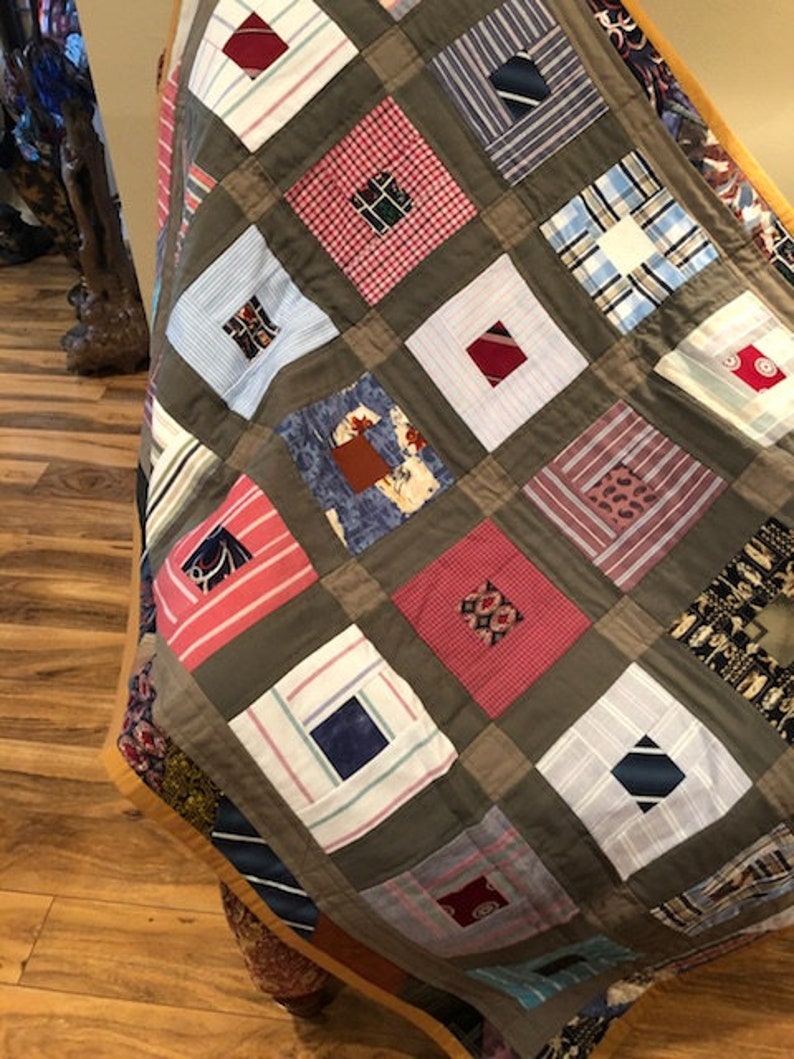 Memory Quilt Custom Handmade Memory Blanket Made From Etsy