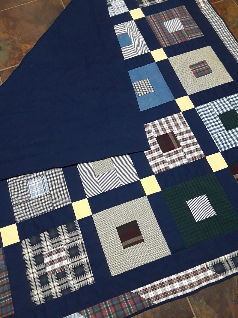 Quilt Made From Loved Ones Clothes Memory Blanket for Mom or Etsy