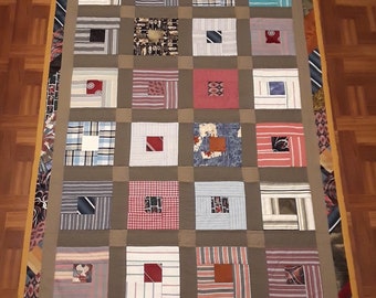 Memory Quilt Custom Handmade, Memory Blanket Made From Clothes, Personalized Keepsake Bedding, Bereavement Gift, Toddler Baby Clothes Quilt