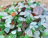 Sea glass small 50-500 lot Bulk real beach glass Mosaic sea glass Real genuine very tiny sea glass mix color