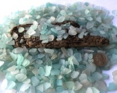 Sea glass small 100-500 lot Bulk craft set Crafts and jewelry Real glass Mosaic sea glass Real Sea Genuine Very tiny Sea Glass light blue