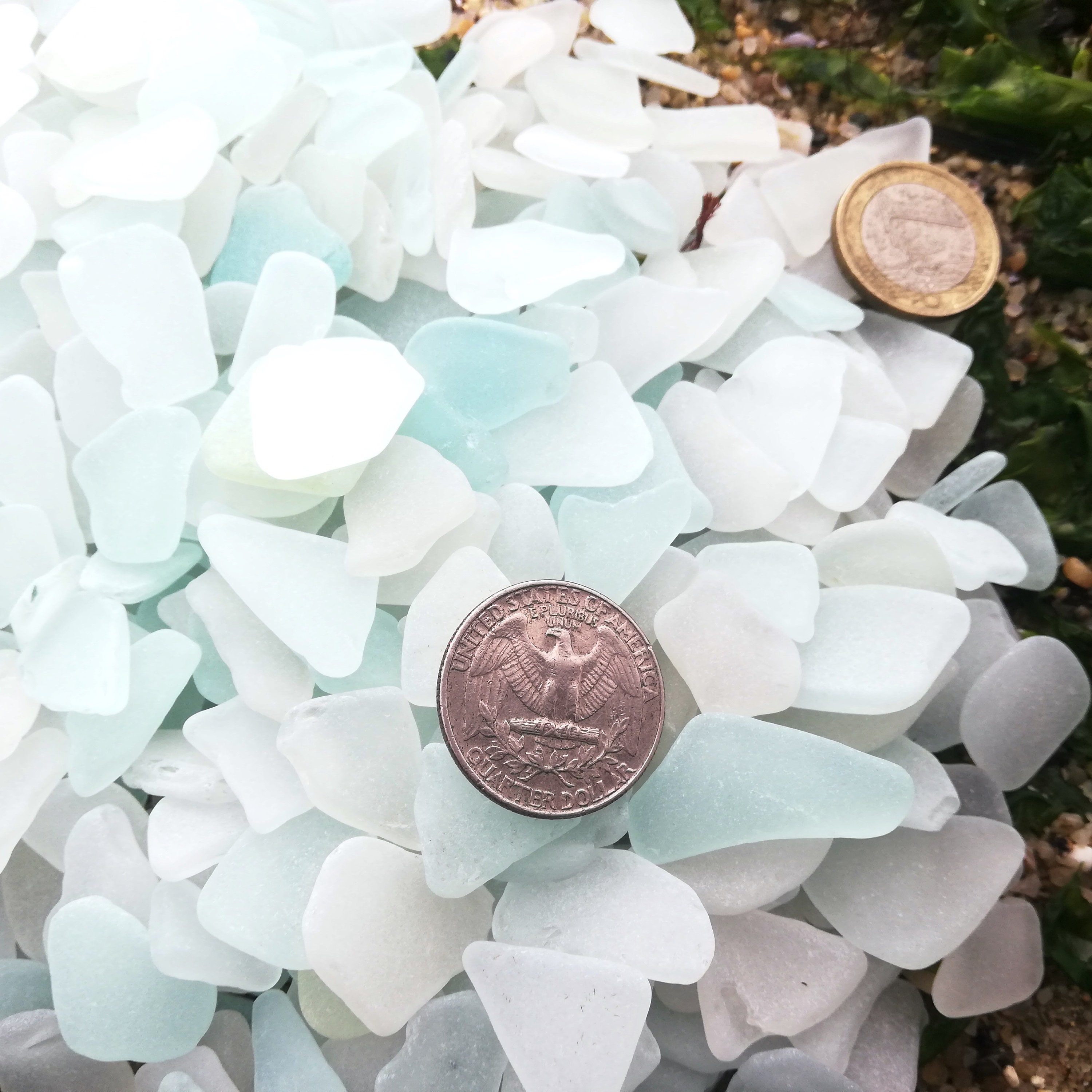 Lot 500 Genuine sea glass 04 09 Bulk craft set Etsy