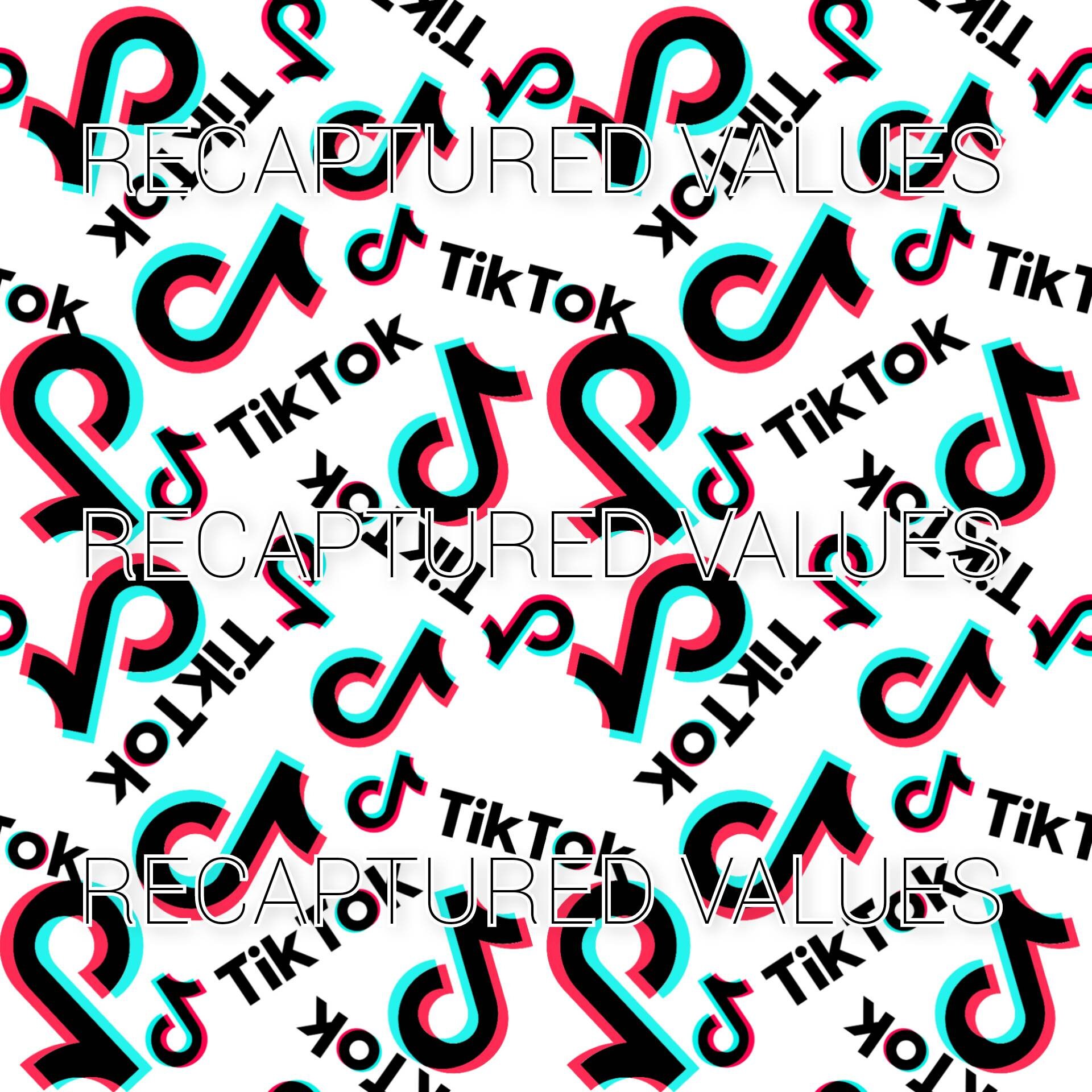 Tiktok PNG Seamless Pattern Design // Recaptured Values Etsy