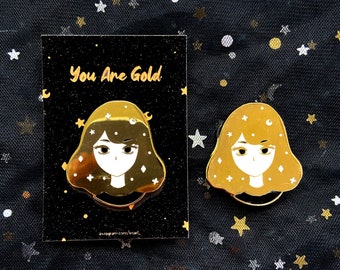 You Are Gold Hard Gold Emaille Pin 1,3 Zoll