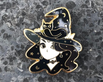 Medea Hard Gold Enamel Pin 1.5 inches