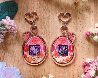 Blossom Watercolor Double-sided Keychain