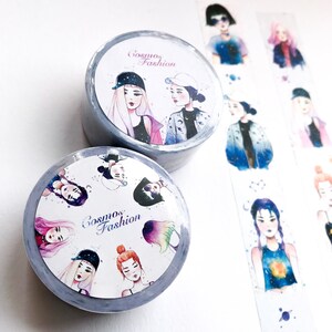 Cosmos Fashion Watercolor Washi Tape image 2