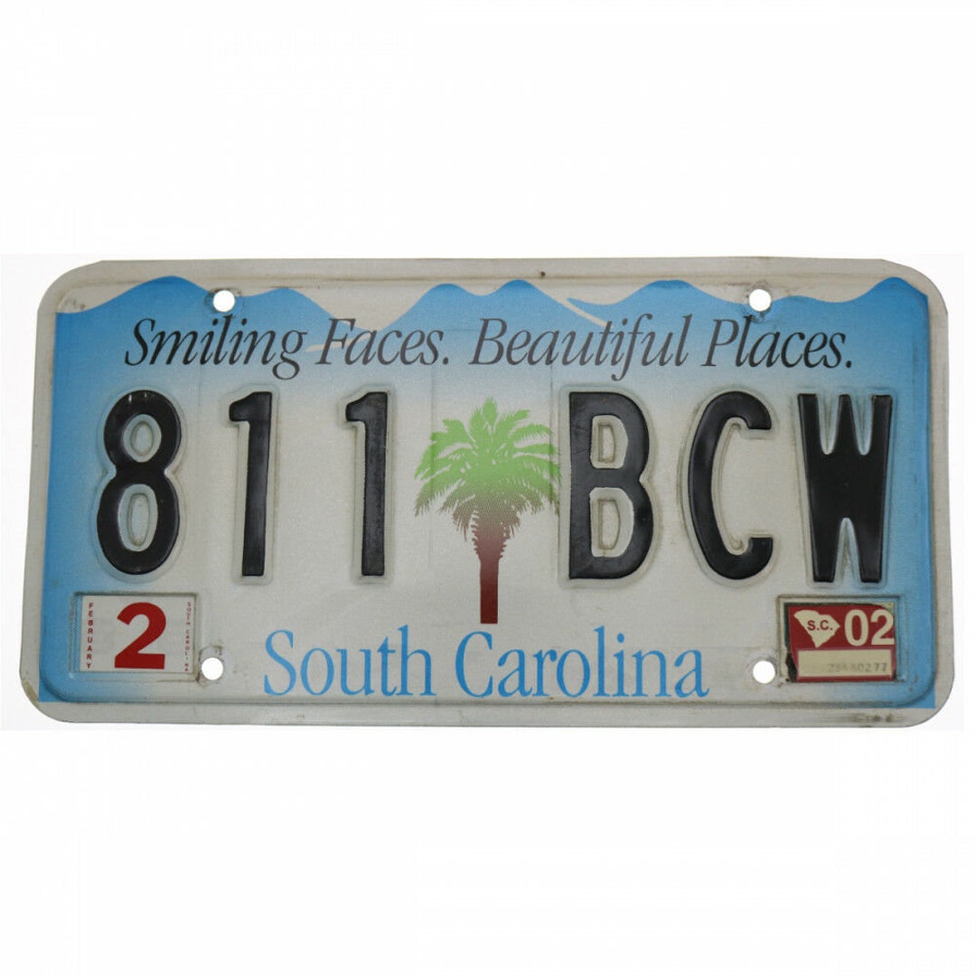 US License Plate South Carolina Original License Plate From Etsy