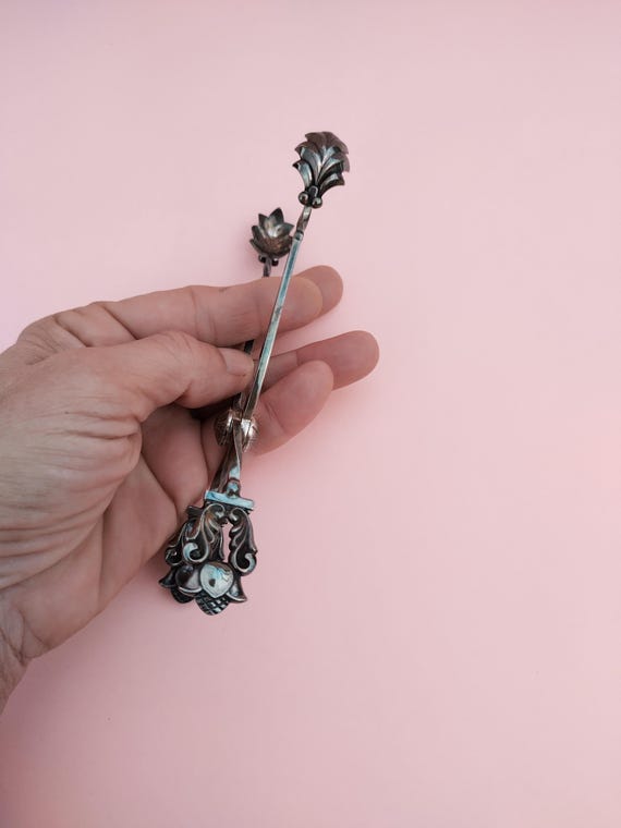 Georg Jensen Acorn Ice Tongs Sterling Silver Denmark - Etsy New