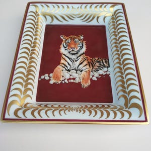 Hermes porseleinen dienblad Royal Tiger Change Tray Tigre Royal