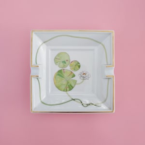 Hermes Carre Nil Or ashtray Hermes Lily porcelain tray