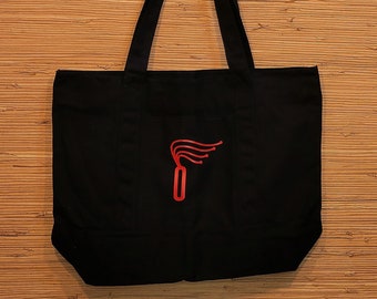 Zippered Tote Bag | Large Kink.Works Shoulder Bag | Canvas Toy Tote