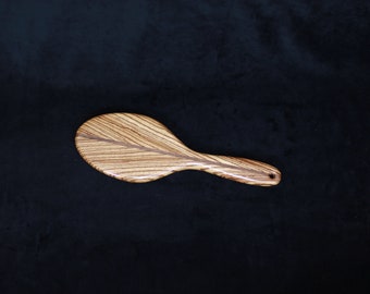 Zebra Feather Sweet Spot Spanking Paddle | BDSM Discipline Exotic Wooden Paddle | Spanking Toy Punishment Paddle | Over the Knee