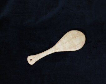Curly Oak Pocokari Paddle | Over The Knee OTK Wooden Paddle | Medium BDSM Wood Paddle | Spanking Toy Punishment Paddle