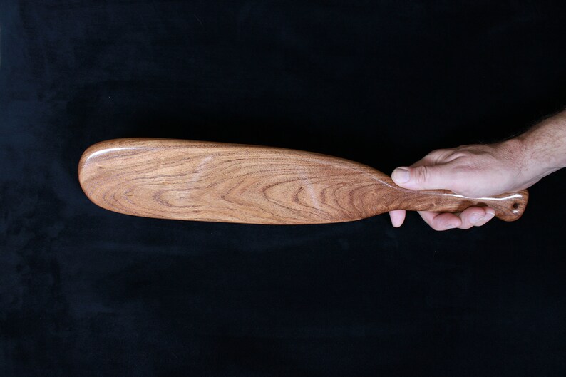 Mesquite Beaver Tail Spanking Paddle Large BDSM Discipline Exotic Wooden Paddle Spanking Toy Punishment Paddle afbeelding 7