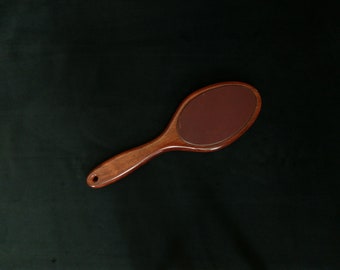 Satine and Leather Spanking Paddle | BDSM Discipline Exotic Wooden Paddle | Spanking Toy Punishment Paddle | Over the Knee