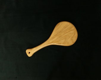 Pecan Pong Paddle | Over The Knee OTK Wooden Paddle | Mediium BDSM Wood Paddle | Spanking Toy Punishment Paddle
