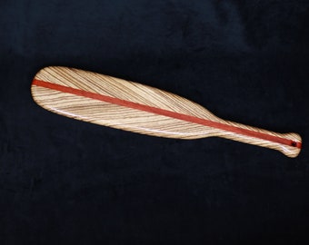 Zebrawood Spanking Paddle | Large  BDSM Discipline Exotic Wooden Paddle | Spanking Toy Punishment Paddle