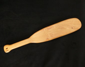 Cherry Beaver Tail Spanking Paddle | Large  BDSM Discipline Wooden Paddle | Spanking Toy Punishment Paddle