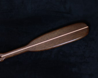 Walnut Beaver Tail Spanking Paddle | Large  BDSM Discipline Exotic Wooden Paddle | Spanking Toy Punishment Paddle