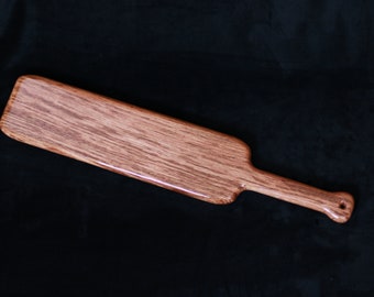 Large BDSM School Spanking Paddle in Bubinga | Board of Education | Discipline Exotic Wooden Paddle | Spanking Toy Punishment Paddle