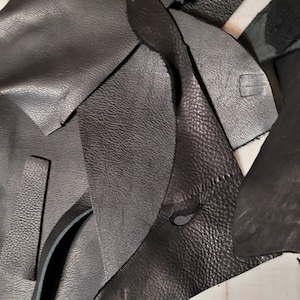Leather scraps 9-10lbs | Soft Cow Bits | Crafting Supplies | Mixed Leather Remnant | Motorcycle Chap Leather | Full Top Grain