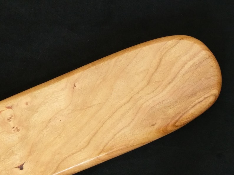 Cherry Beaver Tail Spanking Paddle Large BDSM Discipline Wooden Paddle Spanking Toy Punishment Paddle image 6