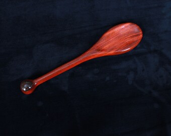 Spanking Spoon in Padauk | Large Thuddy Impact Play | Discipline Exotic Wooden Paddle | Spanking Toy Punishment Paddle