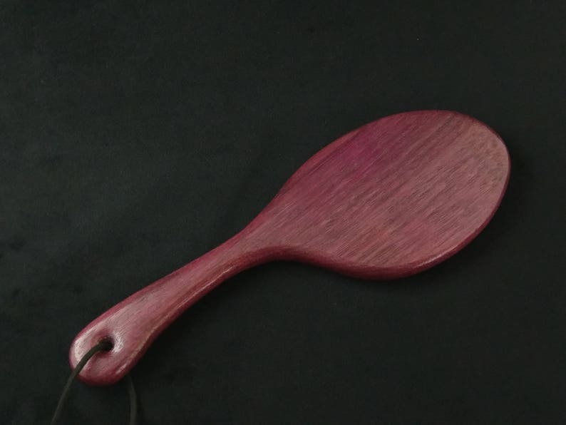 Purpleheart HairBrush Style Spanking Paddle | Over The Knee Wooden Paddle | Hair brush OTK Paddle 