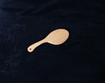 Curly Red Oak Wood Hairbrush / Hair brush Style Spanking Paddle