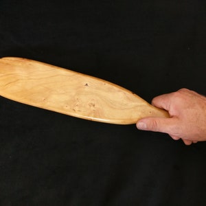 Cherry Beaver Tail Spanking Paddle Large BDSM Discipline Wooden Paddle Spanking Toy Punishment Paddle image 3