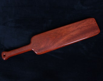 Large BDSM School Spanking Paddle in Bloodwood | Board of Education | Discipline Exotic Wooden Paddle | Spanking Toy Punishment Paddle