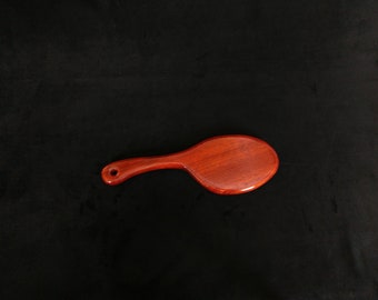 Padauk Hair Brush Style Spanking Paddle | BDSM Discipline Exotic Wooden Paddle | Spanking Toy Punishment Paddle | Over the Knee