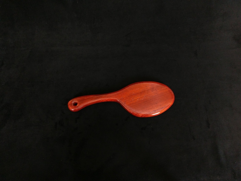 Padauk Hair Brush Style Spanking Paddle | BDSM Discipline Exotic Wooden Paddle | Spanking Toy Punishment Paddle | Over the Knee 