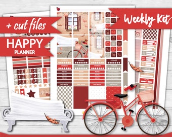 FALL Happy Planner Weekly Stickers, Printable Planner Stickers, Happy Planner Weekly Kit, Watercolor Weekly Kit, weekly kit, cutfiles HP-15