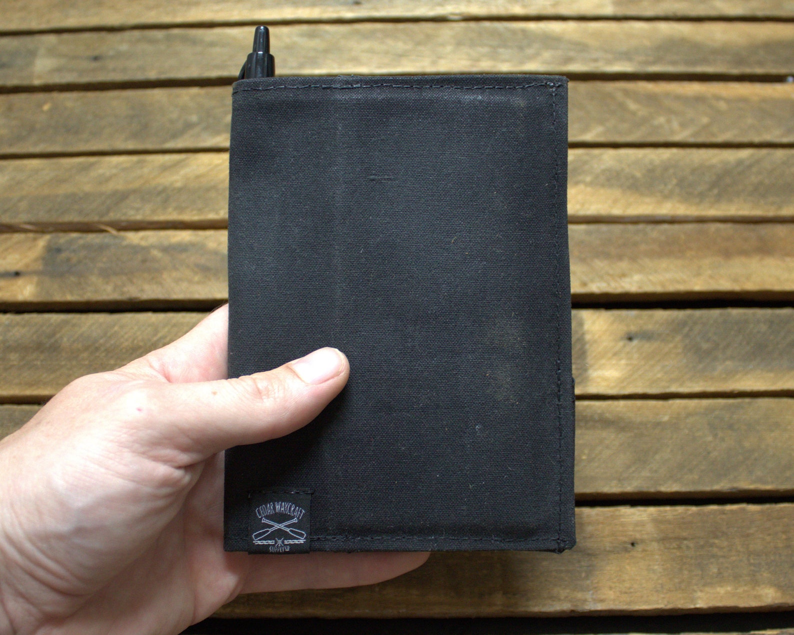 Waxed Canvas Notebook Cover Journal Cover Notebook Case Etsy