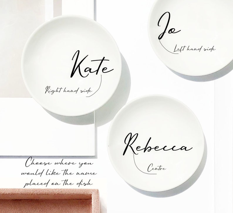 jewellery dish, ring dish, gifts for her, bridesmaid gift, best friend gift Personalised ring dish