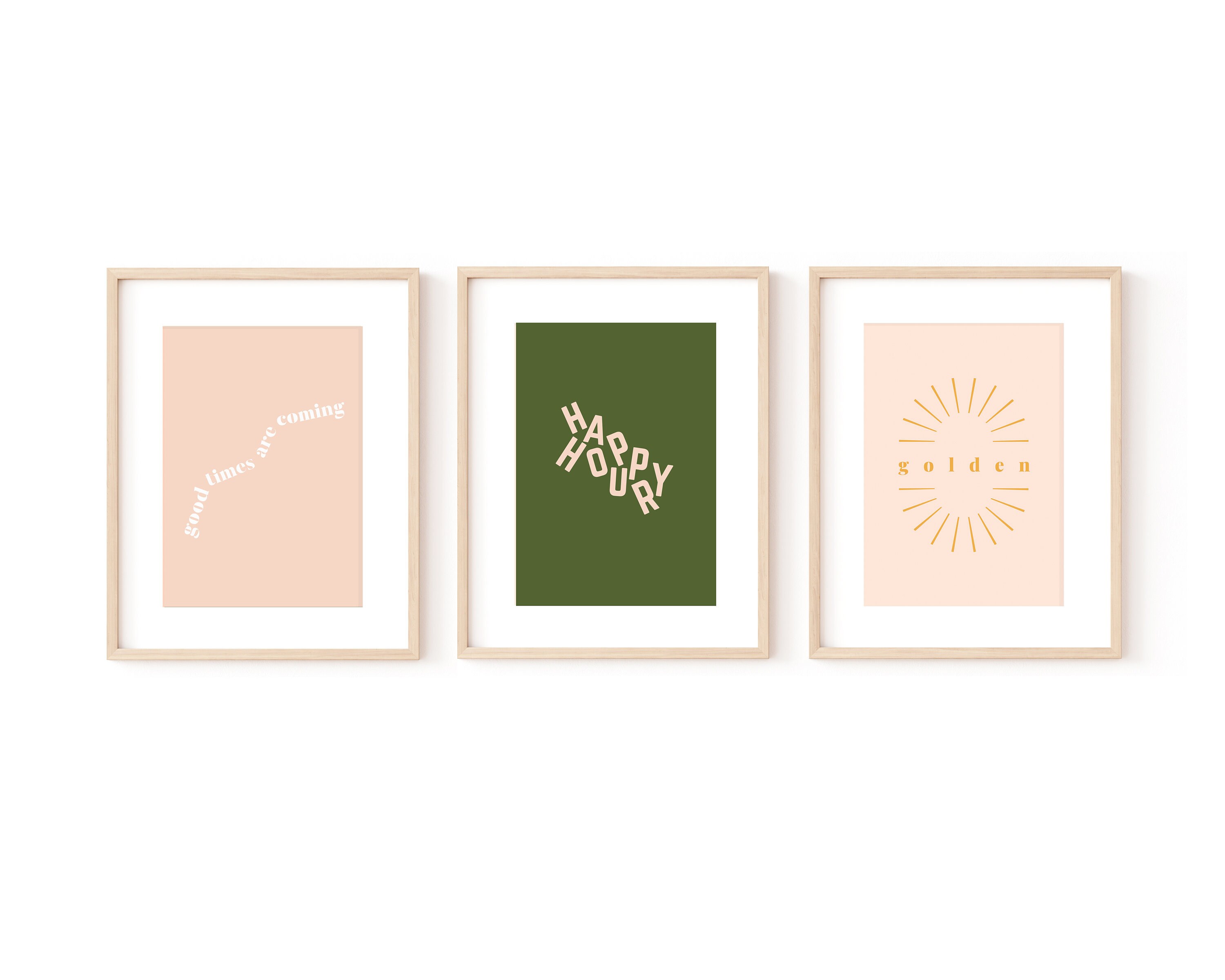 Set of 3 Prints print set prints wall art home decor Etsy