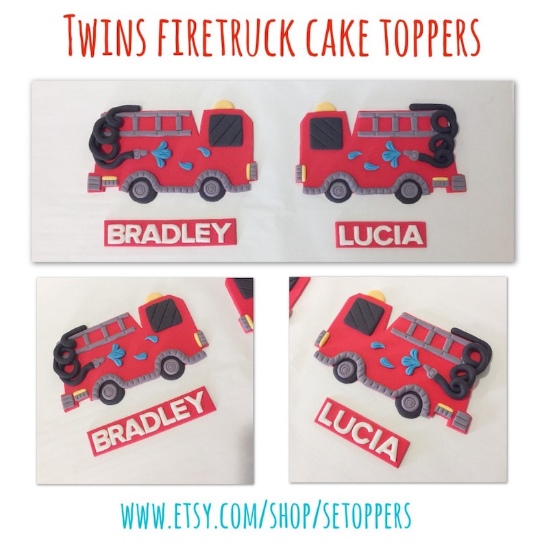 Decoration De Gateau De Mariage Personnalisee Pour Couple De Pompiers Sur Camion Patisserie Ustensiles A Patisserie gd In