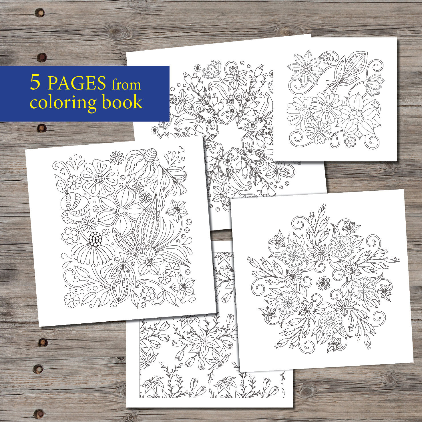Download Printable Coloring Pages Adult Coloring Pages Pdf Etsy