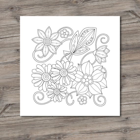 Download Printable Coloring Pages Adult Coloring Pages Pdf Etsy