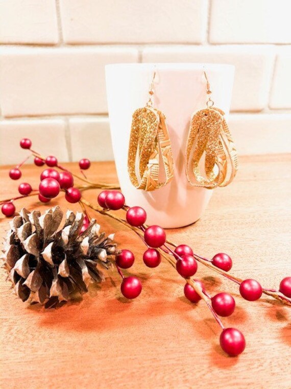 Twist Faux Leather Earrings Etsy Ireland