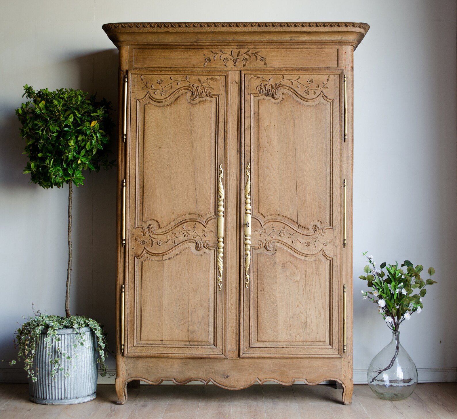 French Antique 19th Century Knockdown Oak Armoire / Wardrobe / Etsy